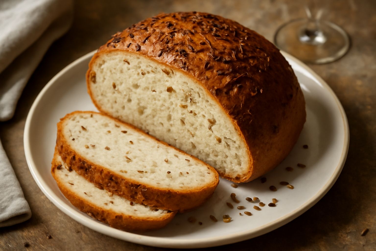 Pane con semi di finocchio