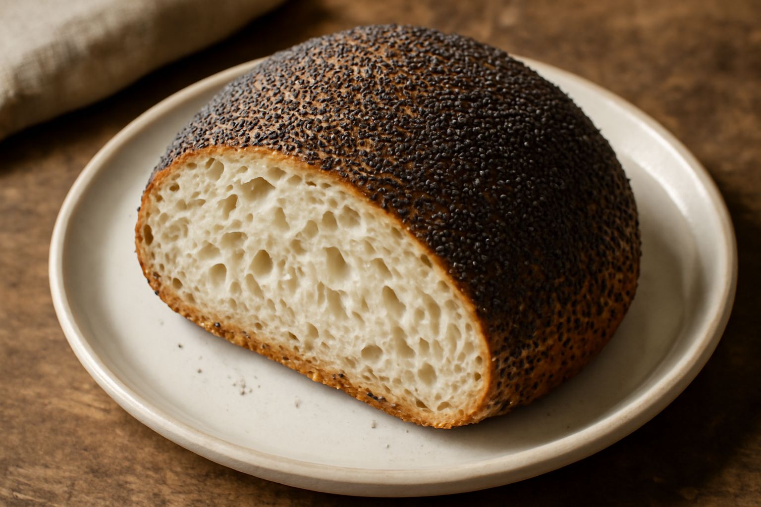 Pane con semi di papavero