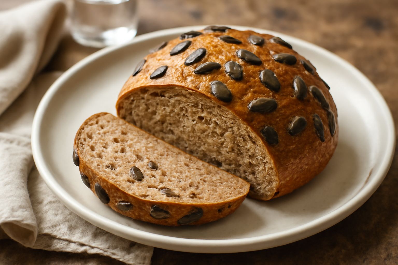 Pane con semi di zucca