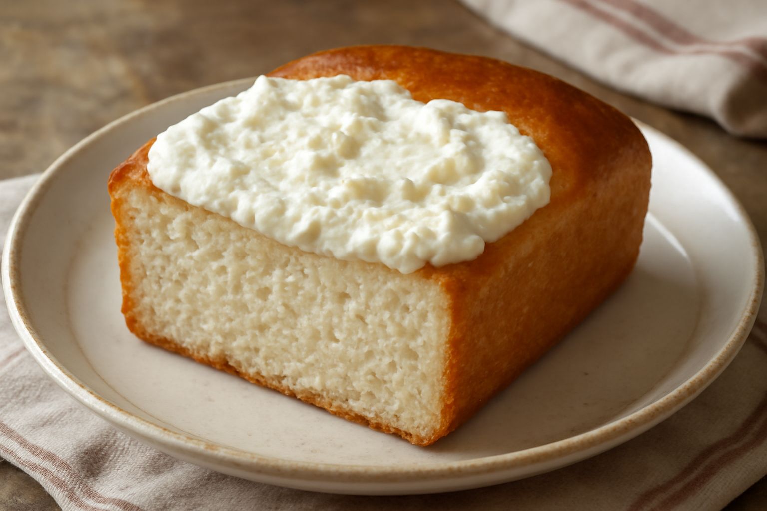 Pane cun ricotta