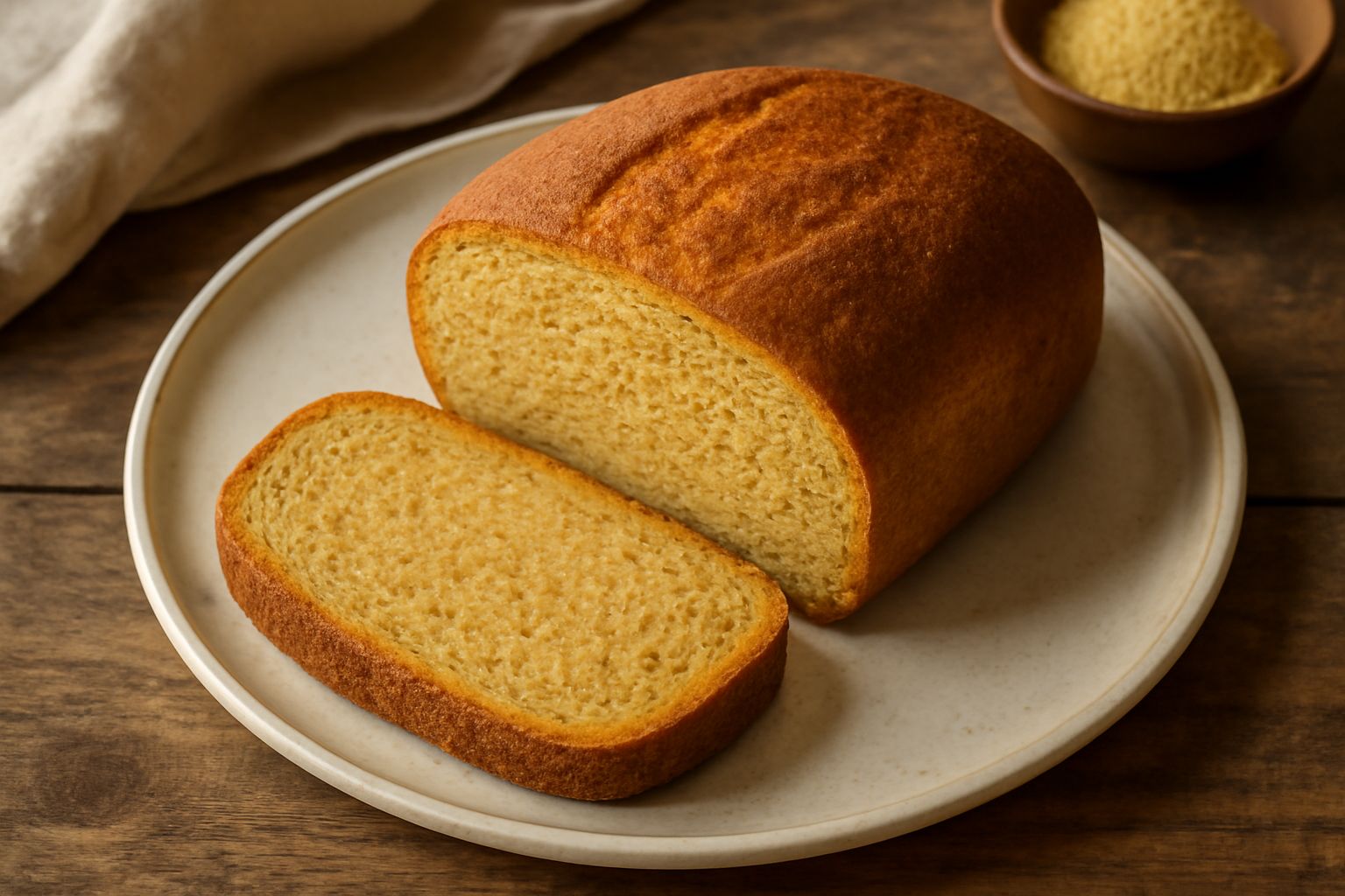 Pane di farina di miglio integrale