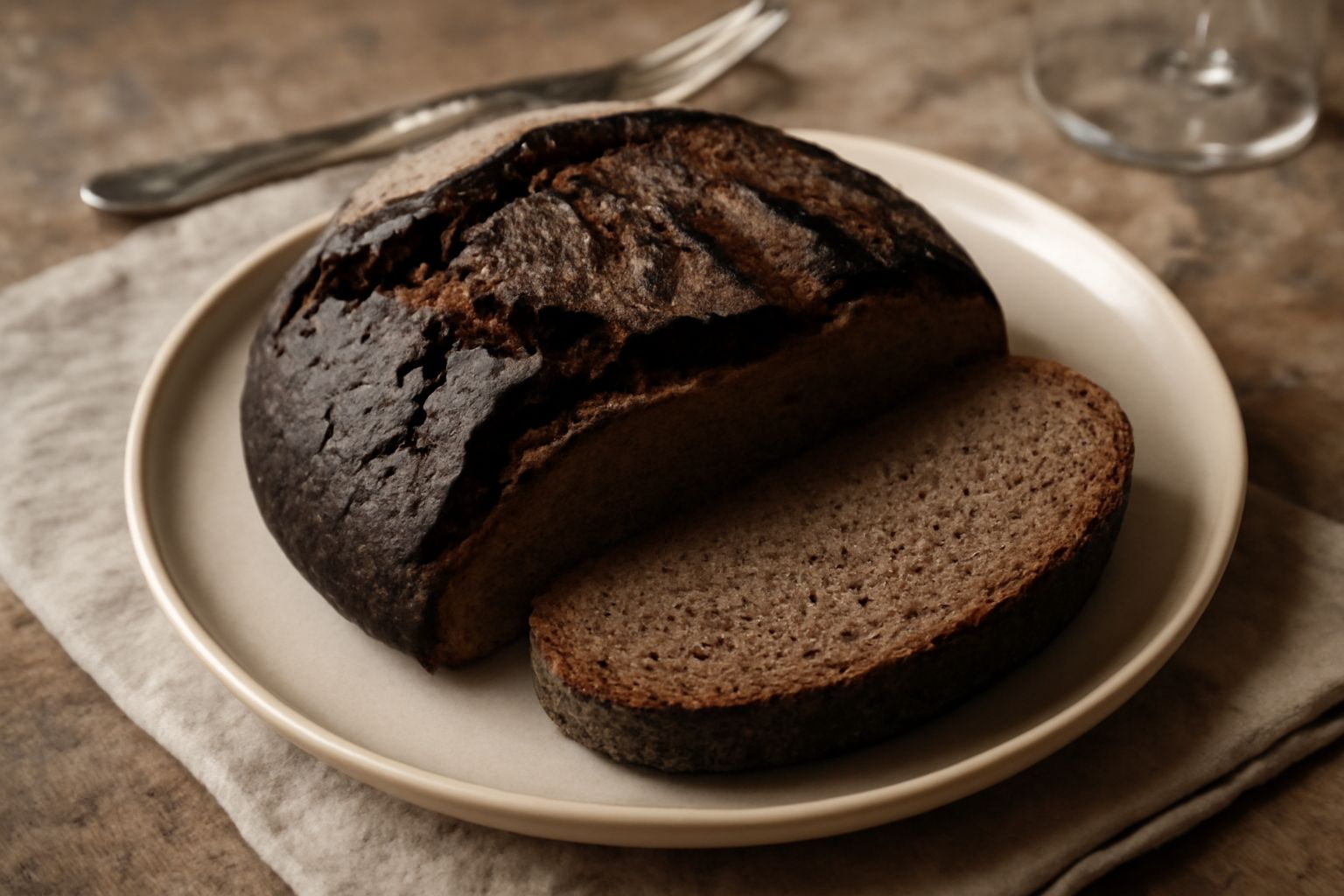 Pane di farina di segale integrale