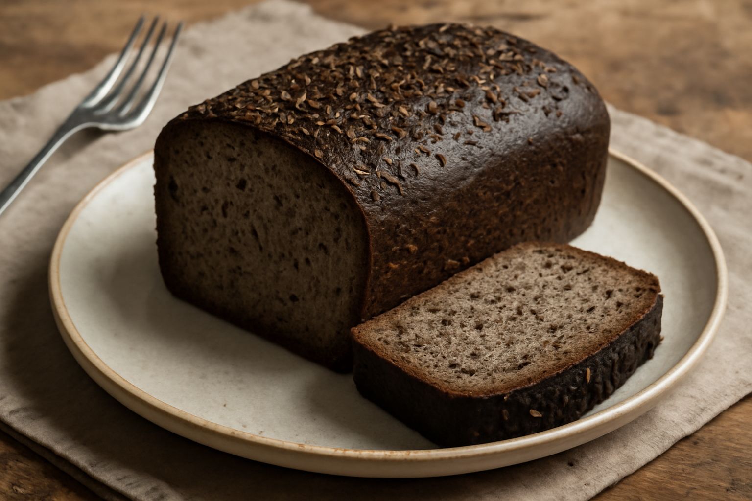 Pane di segale con carvi