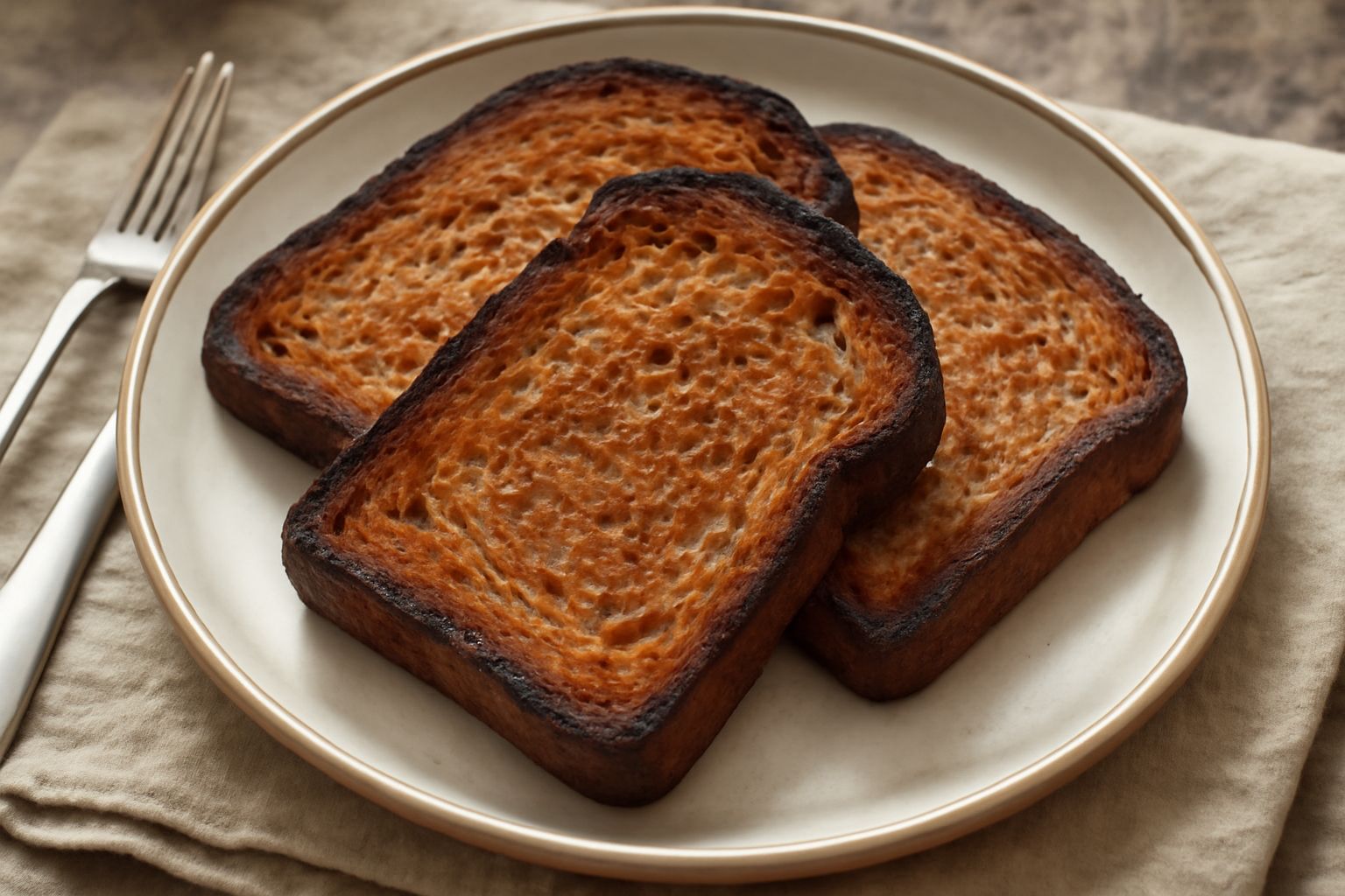 Pane di segale tostato