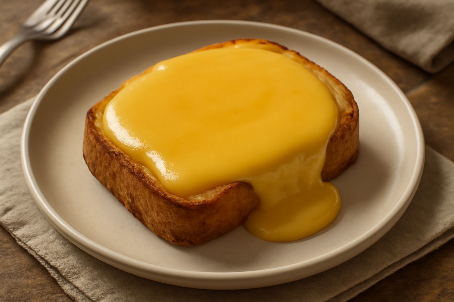 Pane e formaggio fuso
