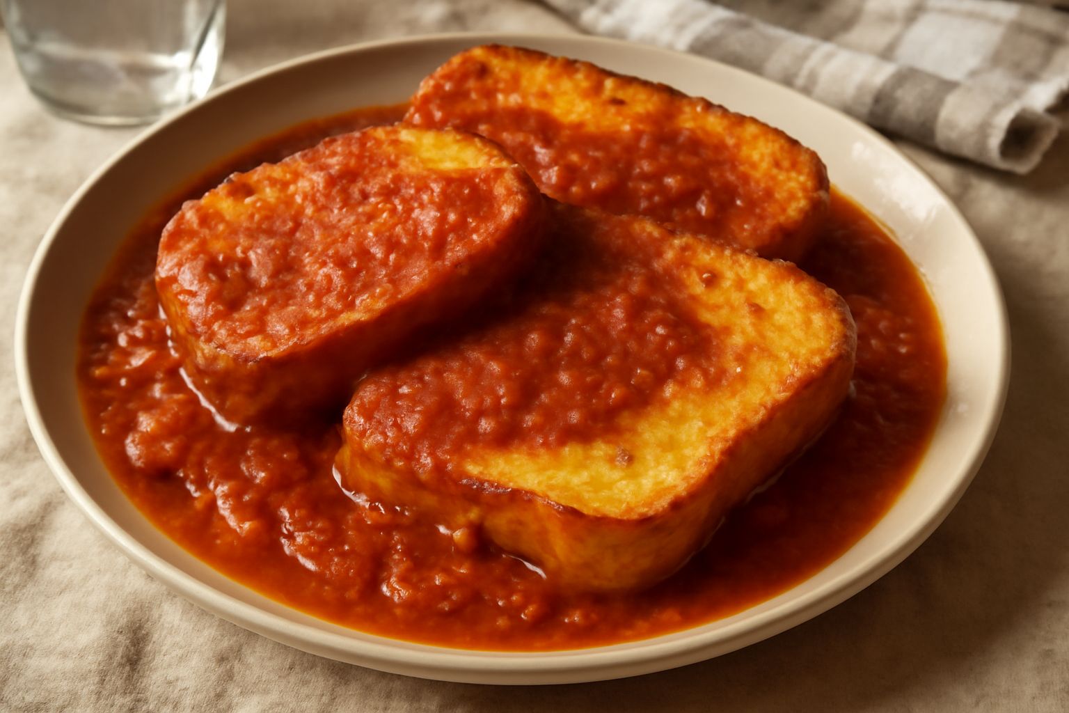 Pane fritto con sugo