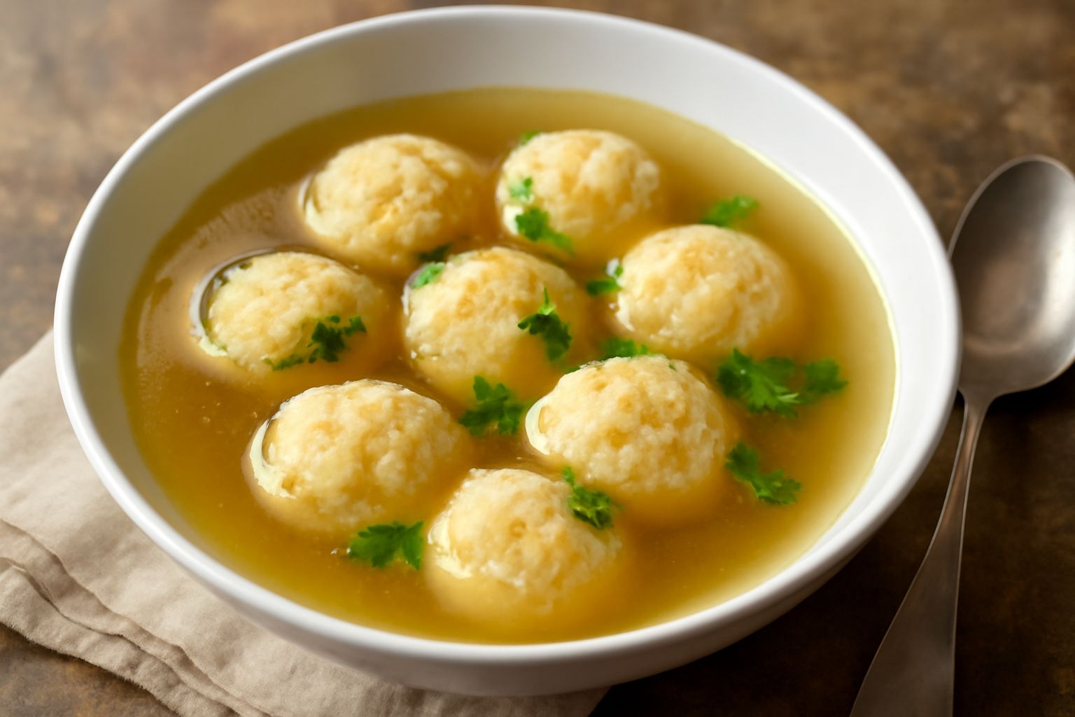 Pane grattato in brodo di pollo