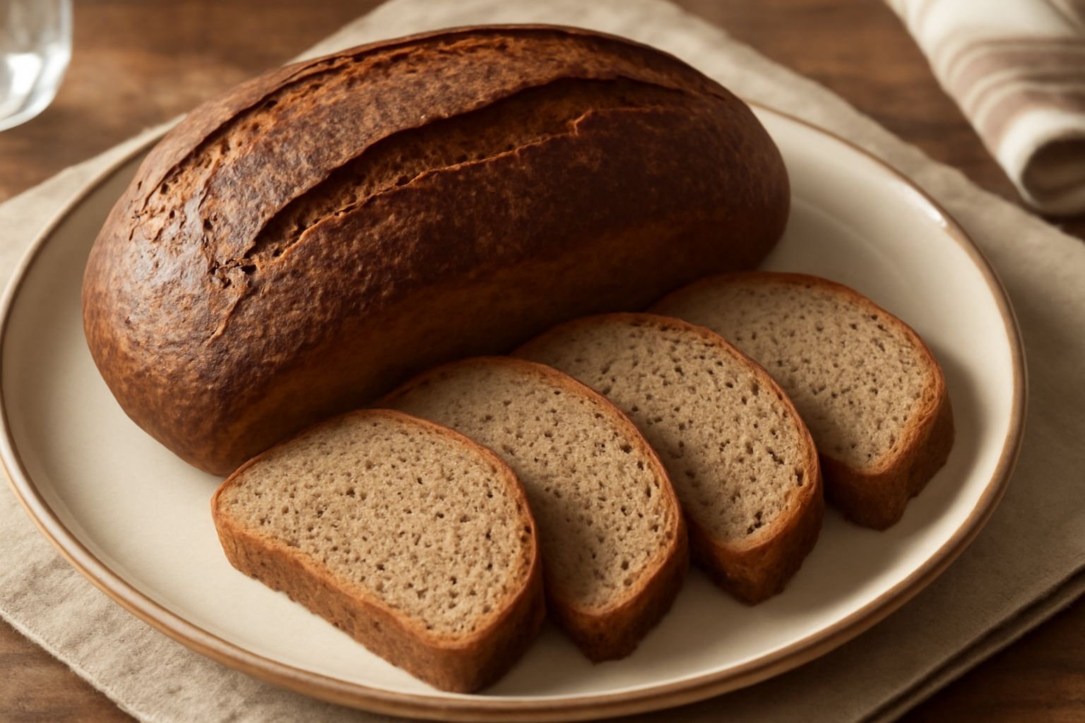 Pane integrale di frumento