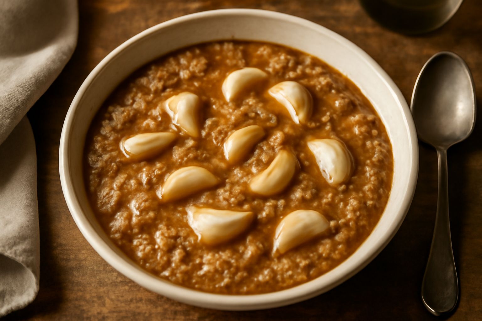 Pane raffermo con aglio e brodo