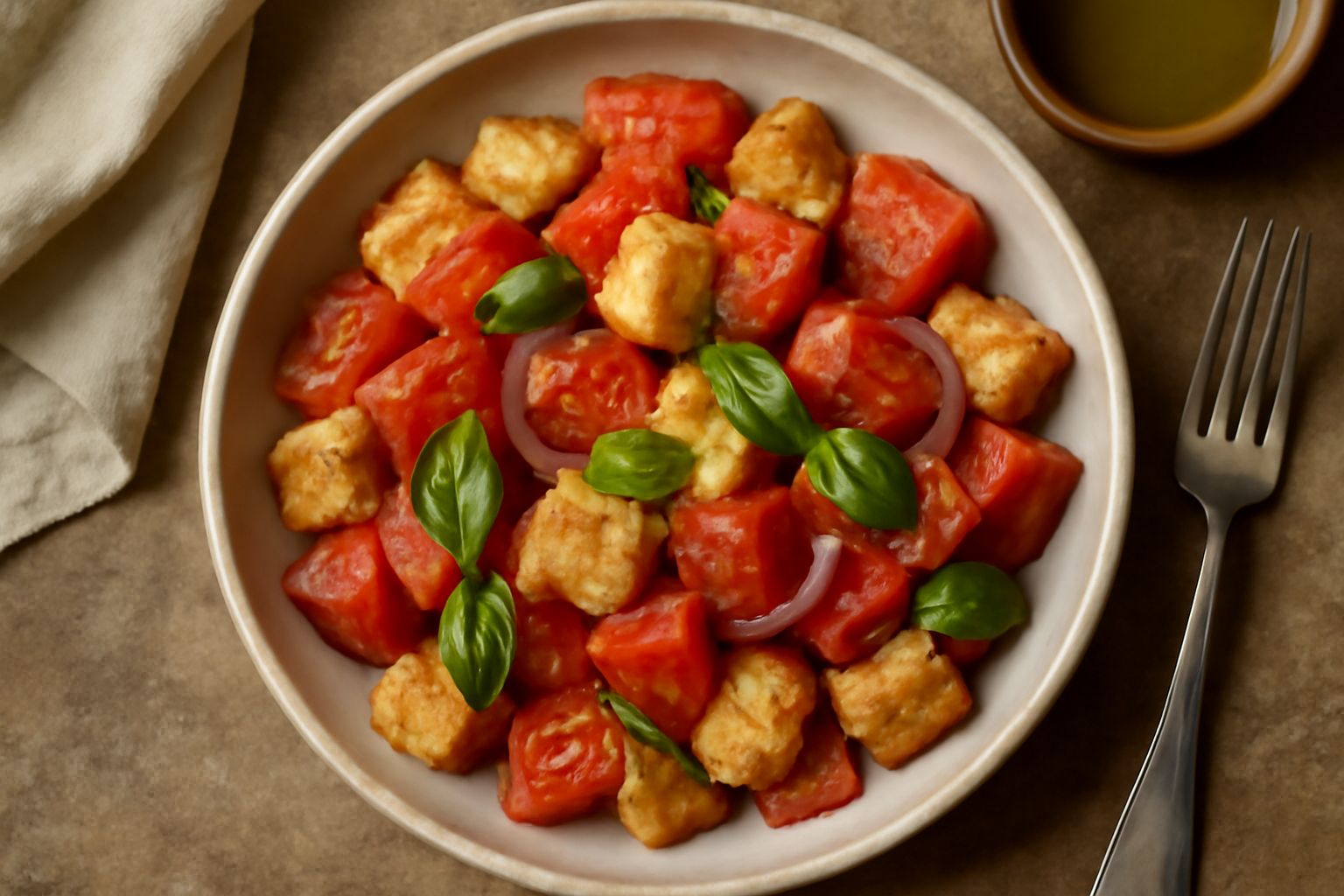 Pane raffermo con pomodori