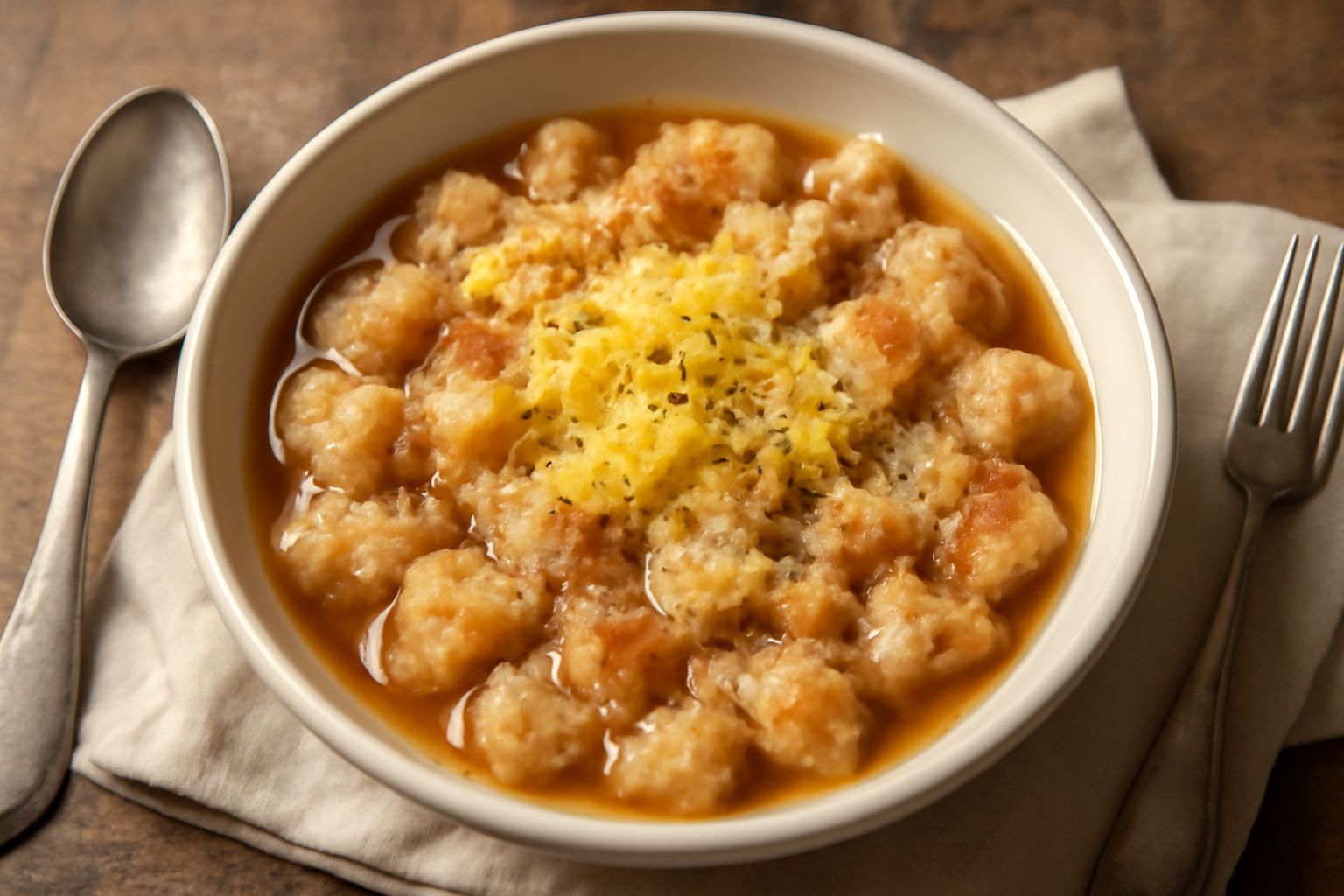 Pane raffermo in brodo