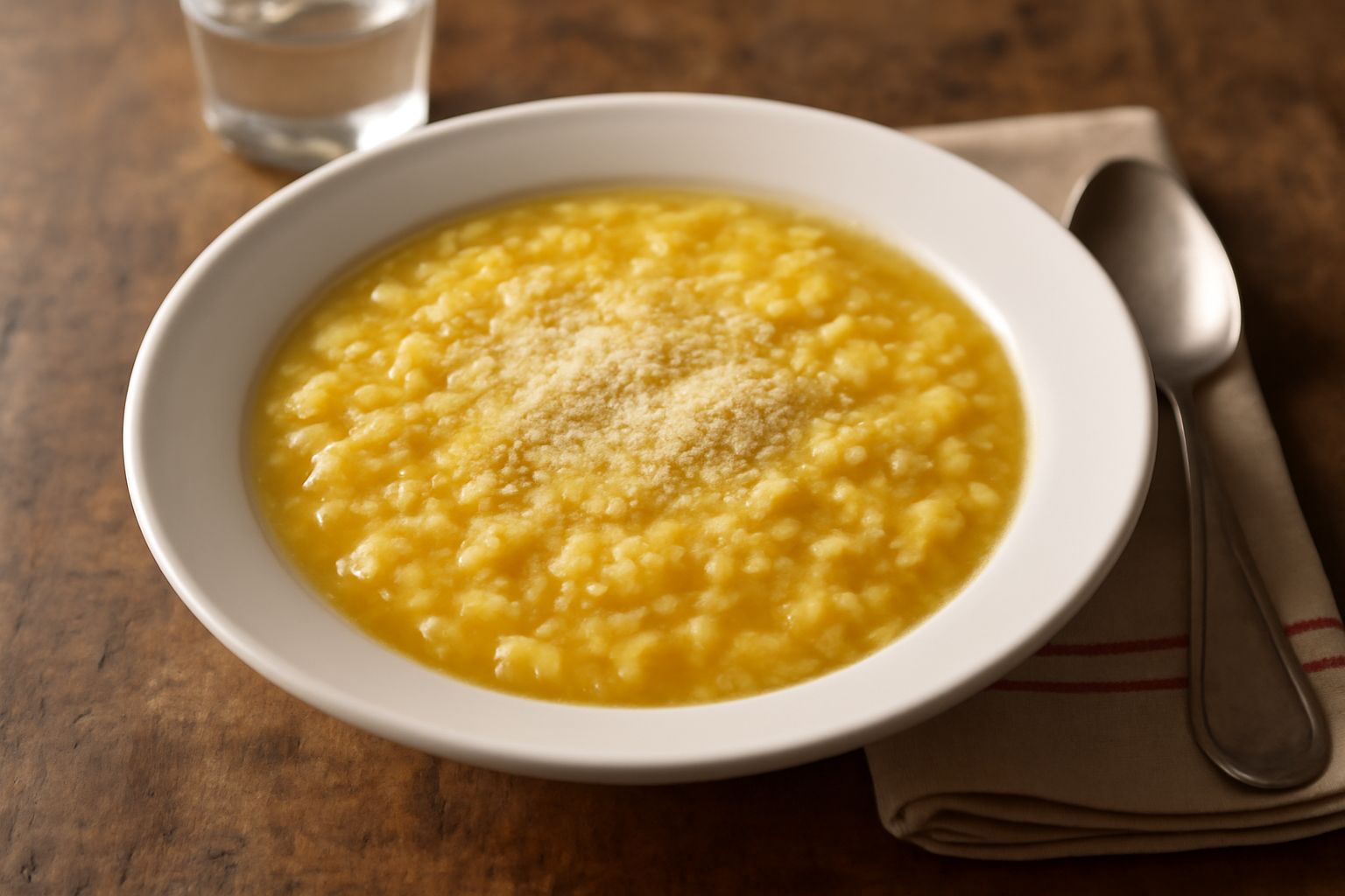 Pane sbriciolato in brodo