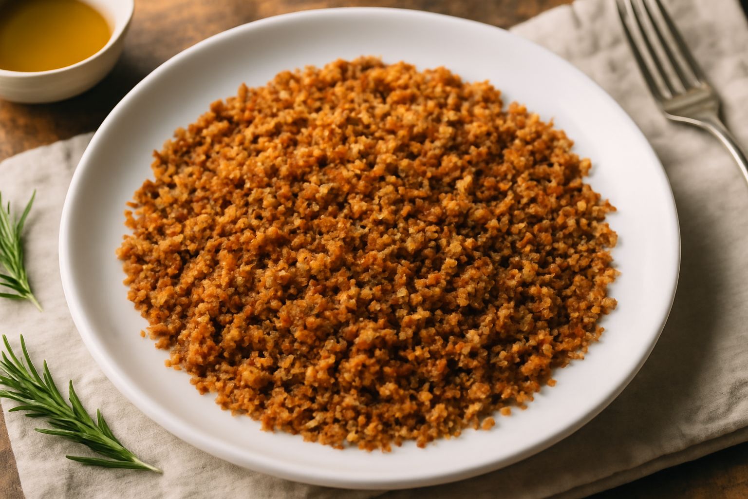 Pane toscano raffermo grattugiato