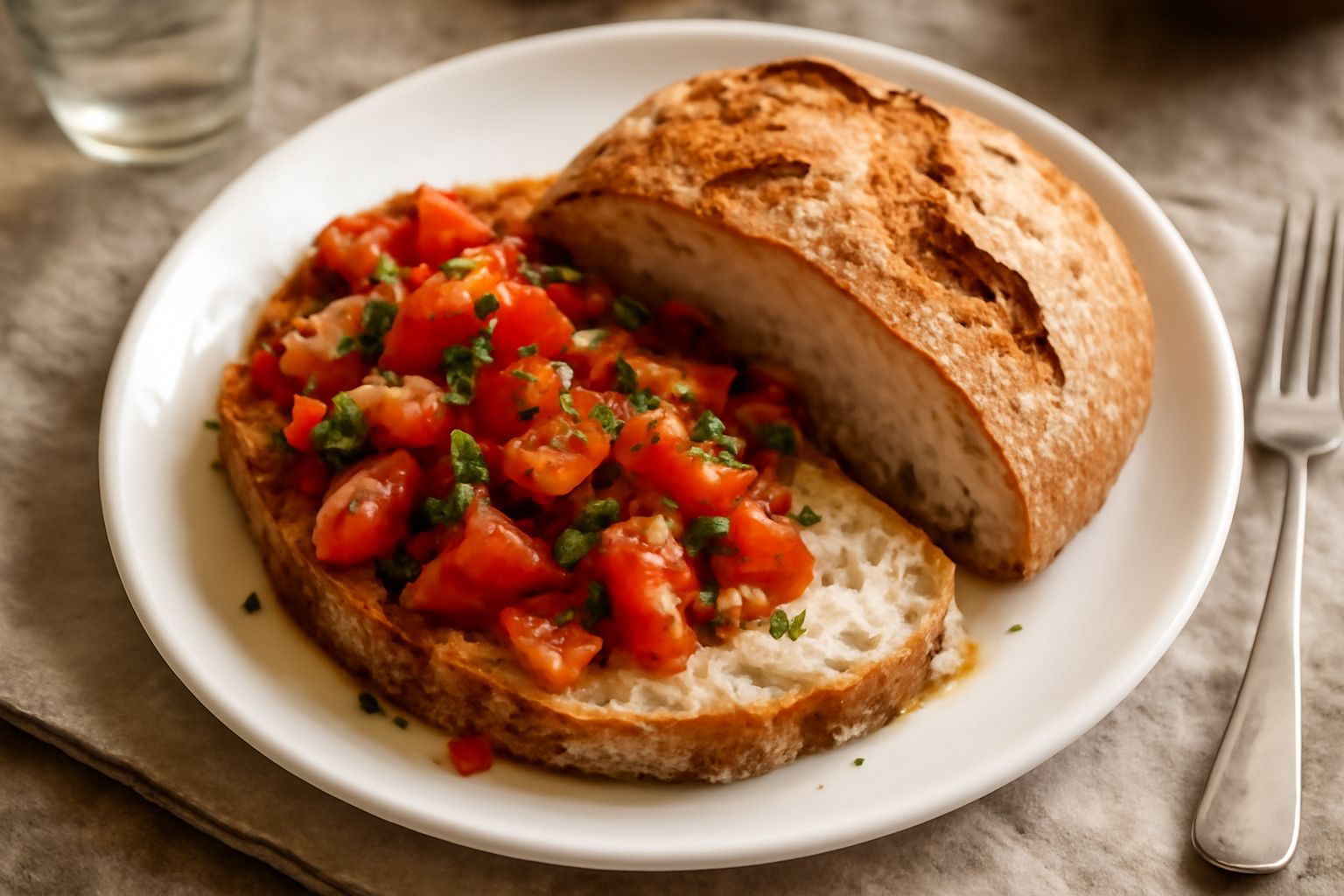 Pane toscano senza sale trapanese