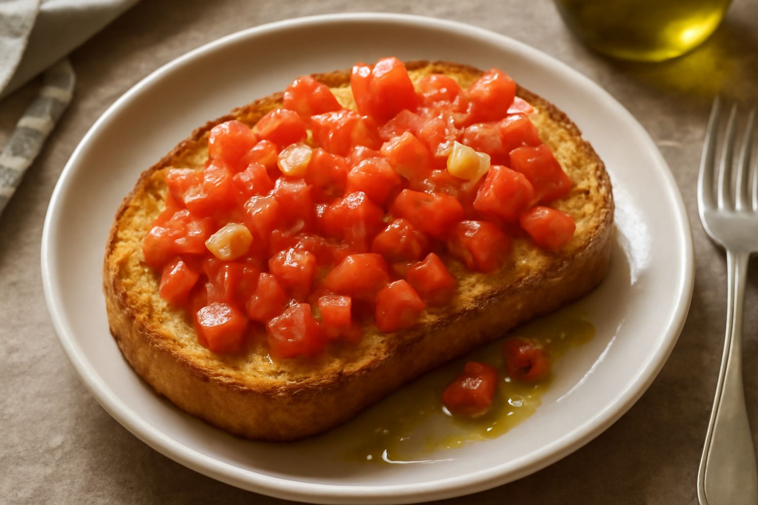 Pane tostato alla piacentina