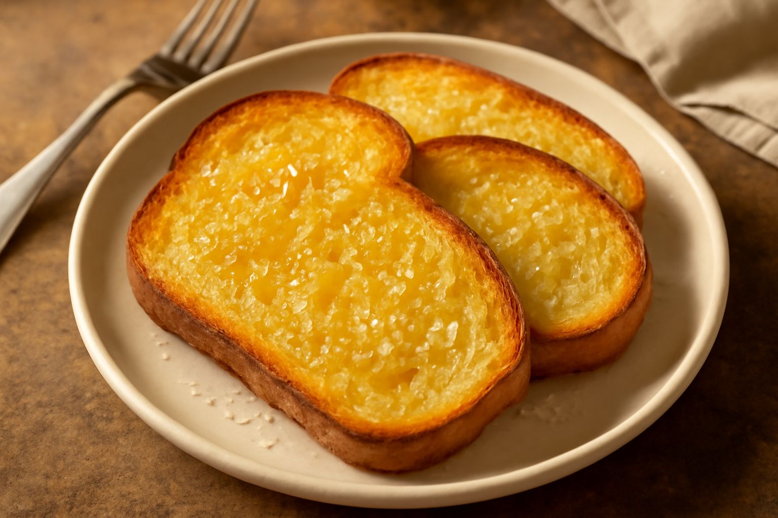 Pane tostato all'olio