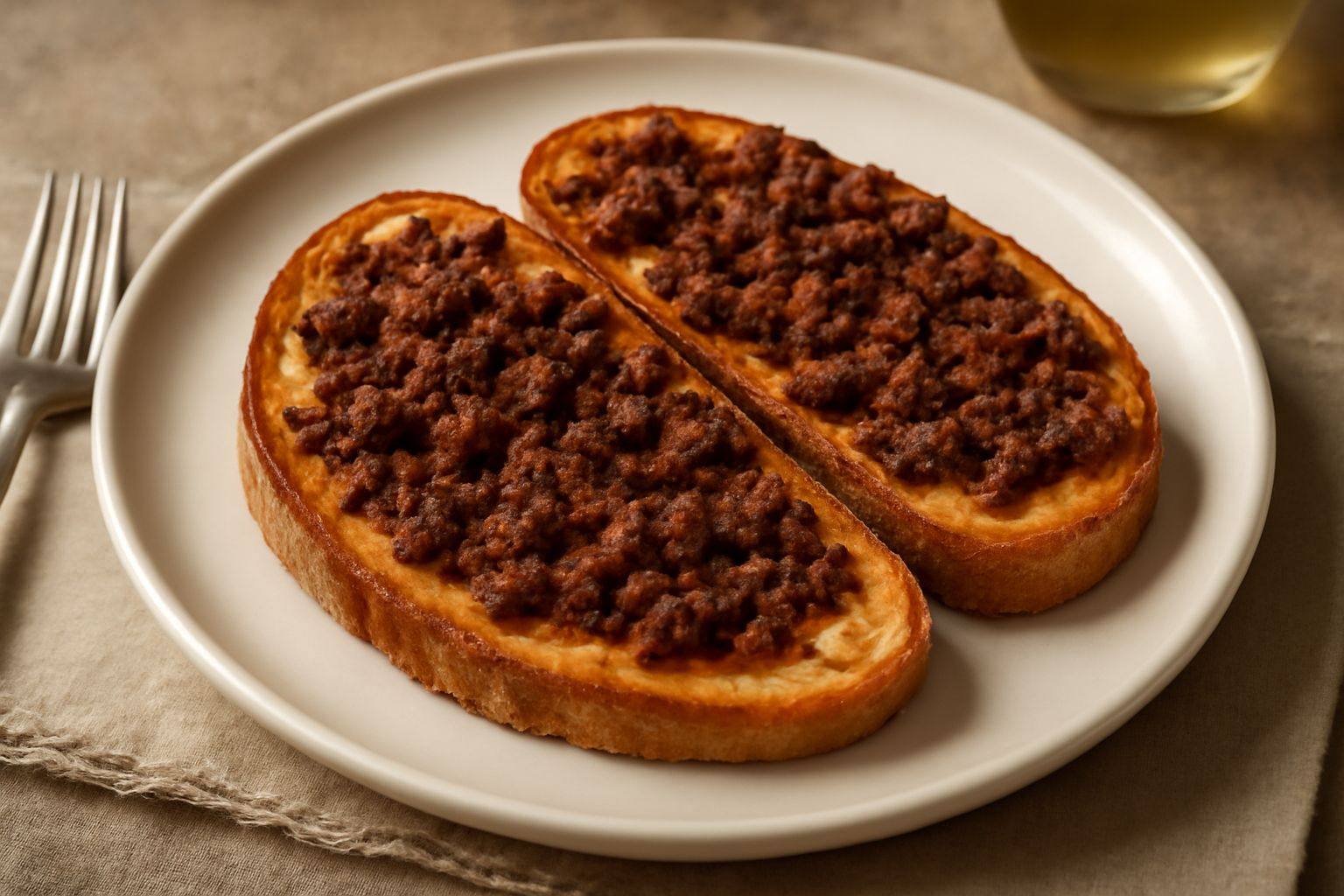 Pane tostato con ciccioli