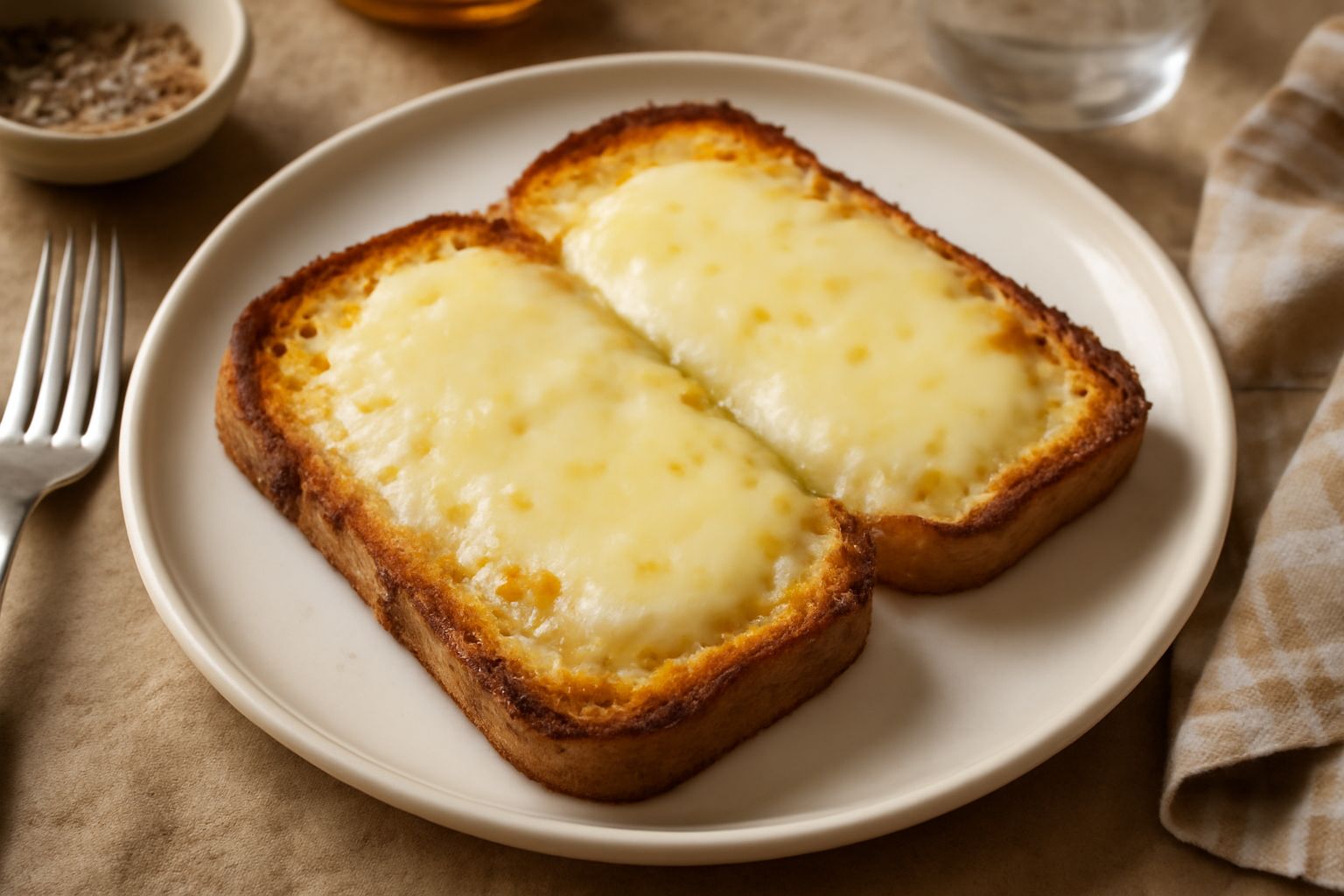 Pane tostato con formaggio