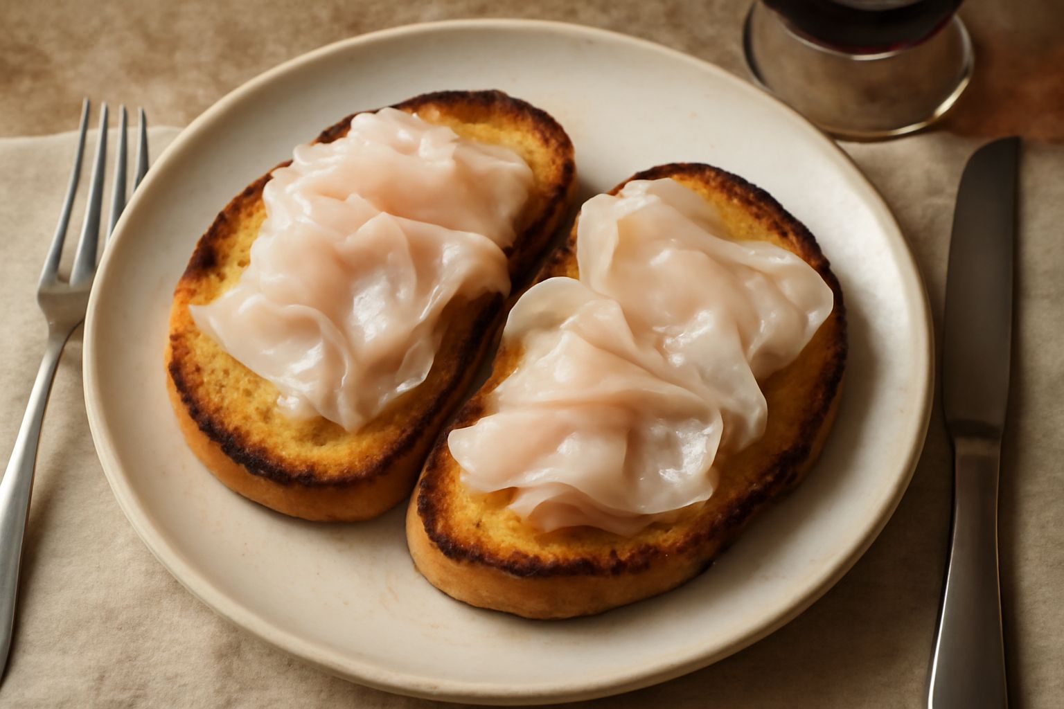 Pane tostato con lardo