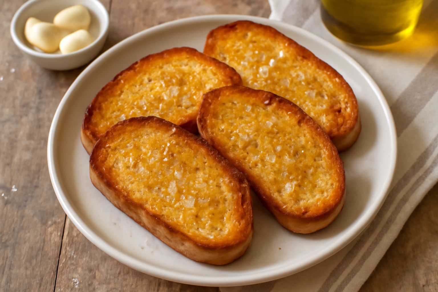 Pane tostato strofinato