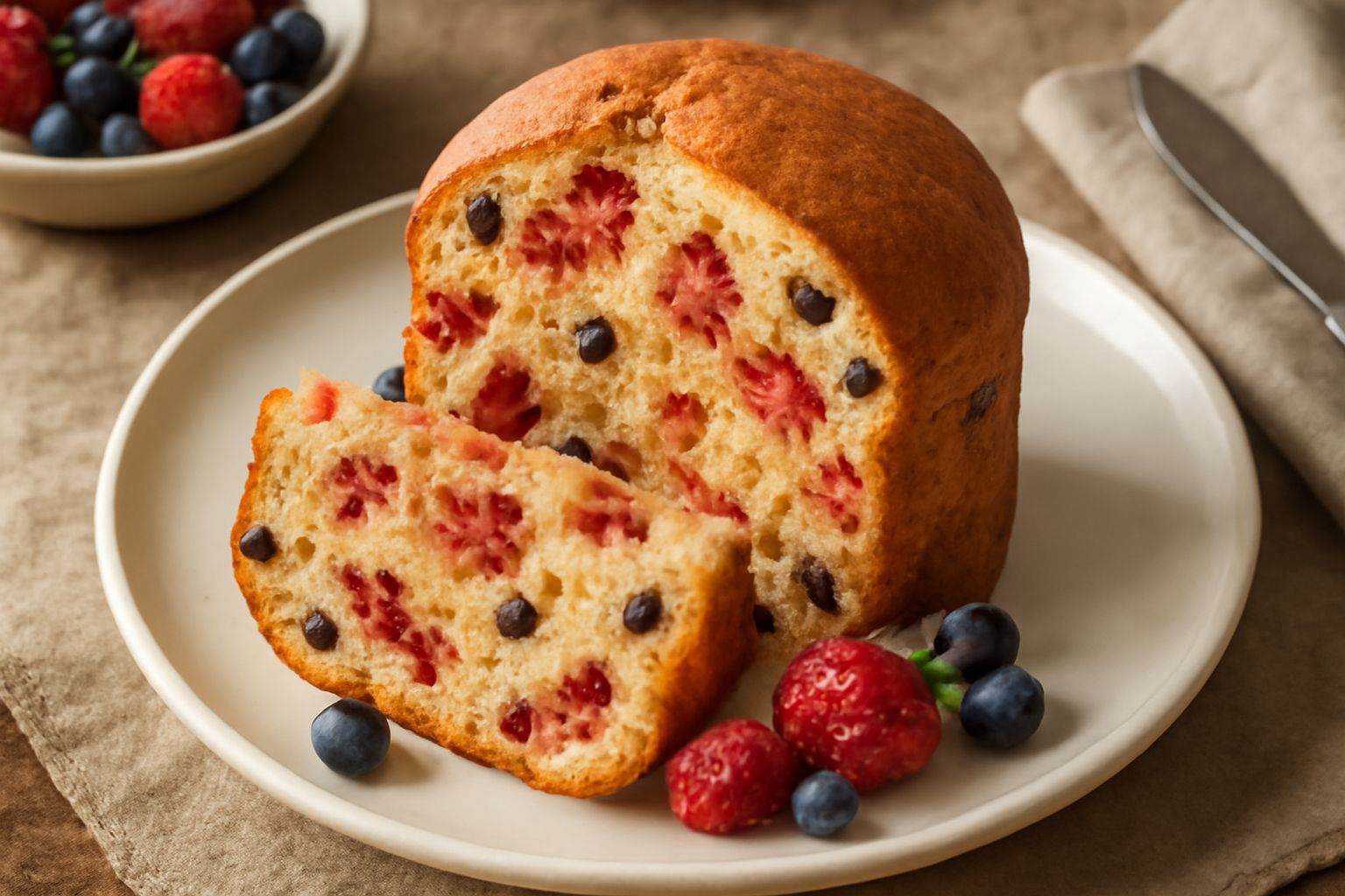 Panettone ai Frutti di Bosco Freschi