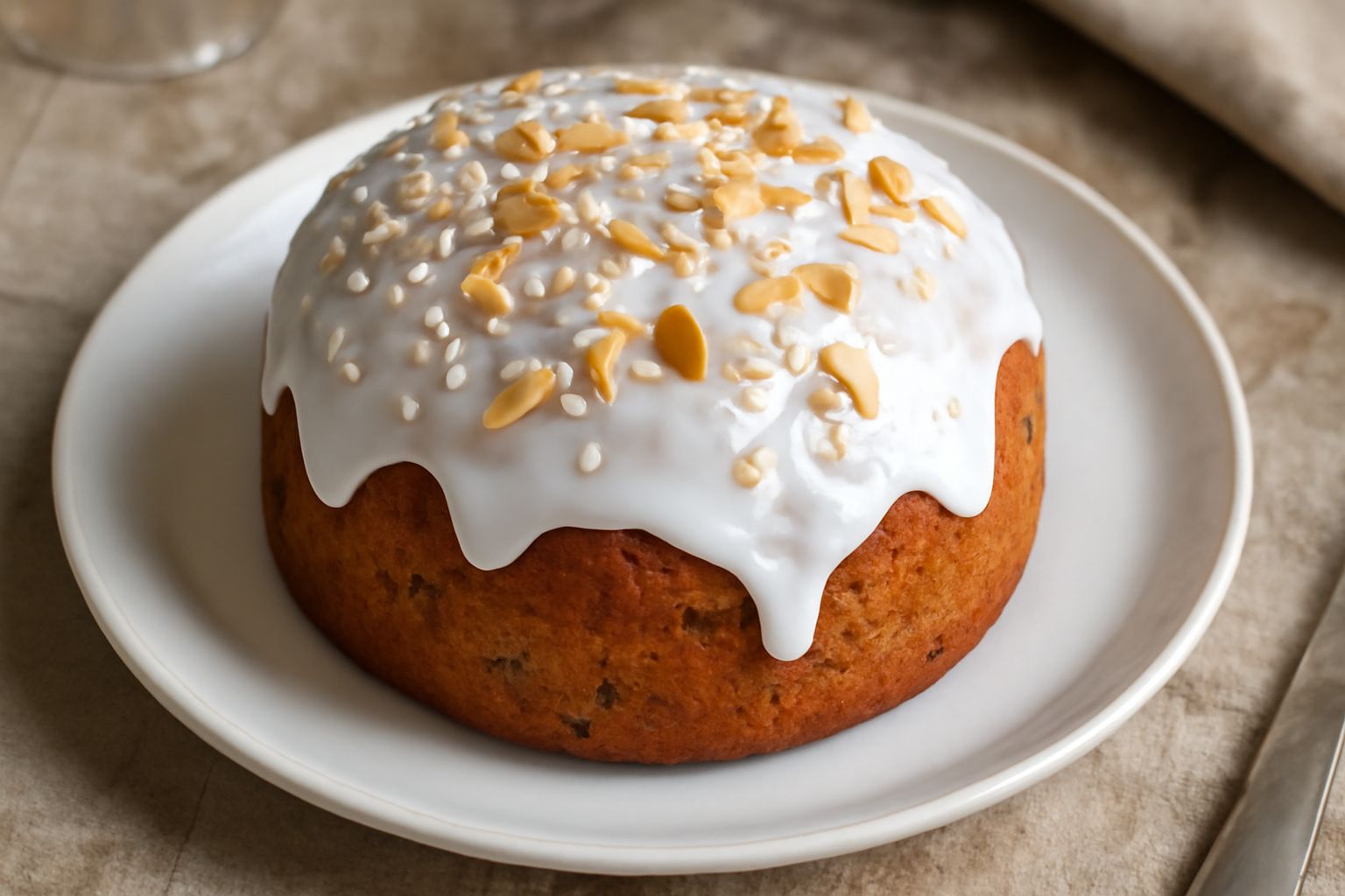 Panettone con glassa di zucchero