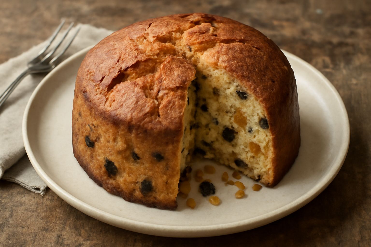 Panettone di pane raffermo