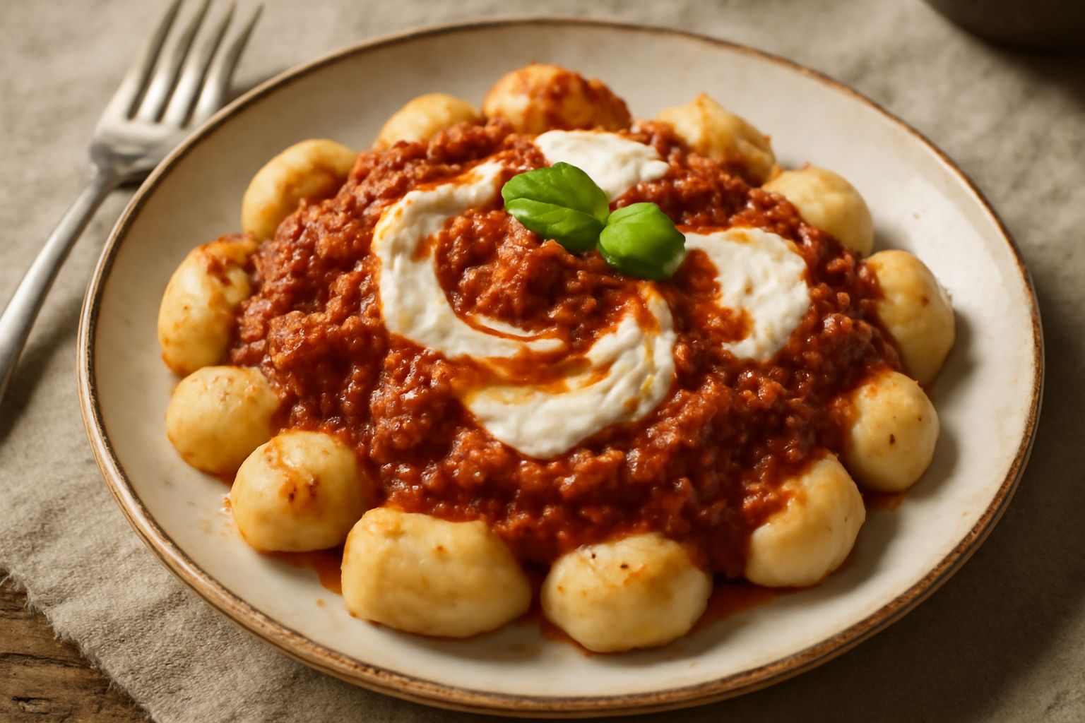 Pani cunzatu ca' ragù e ricotta
