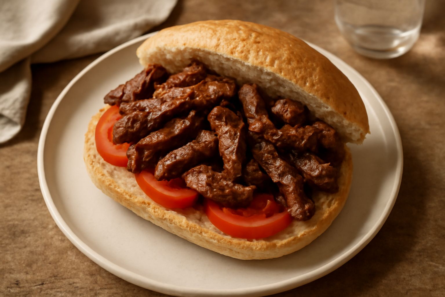 Panini con carne di manzo