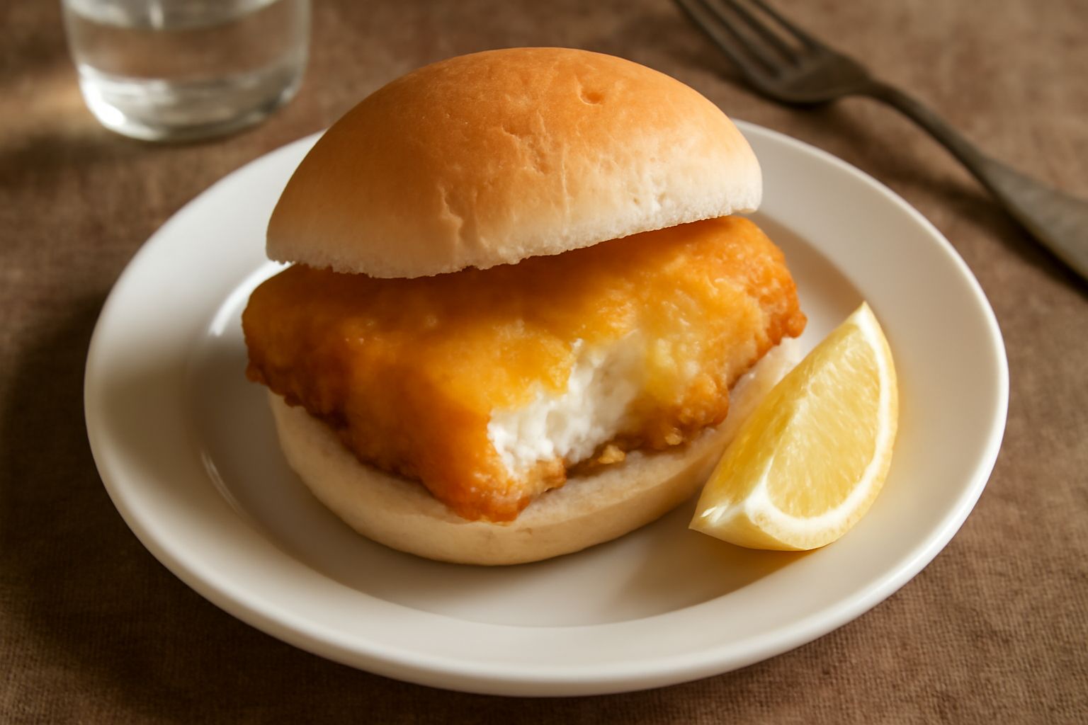 Panino con il baccalà fritto