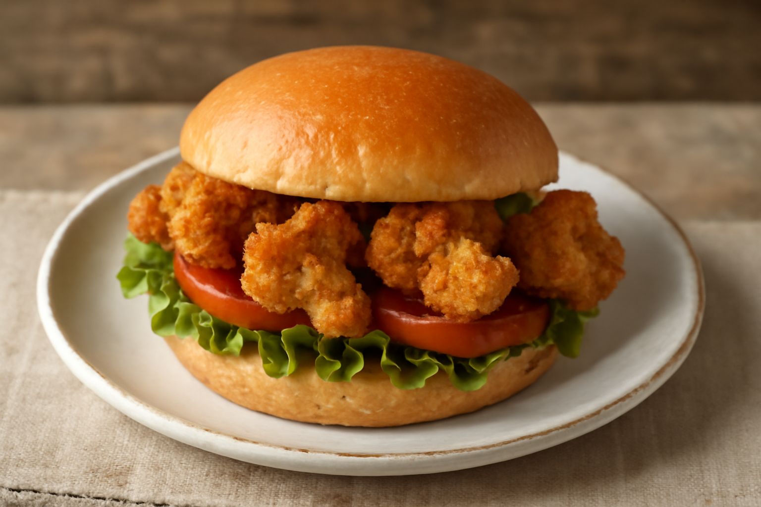 Panino con il cavolfiore fritto
