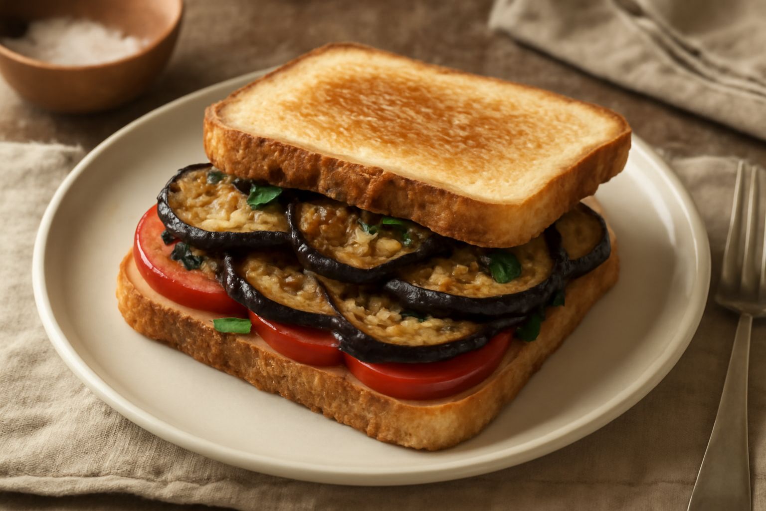 Panino con le melanzane