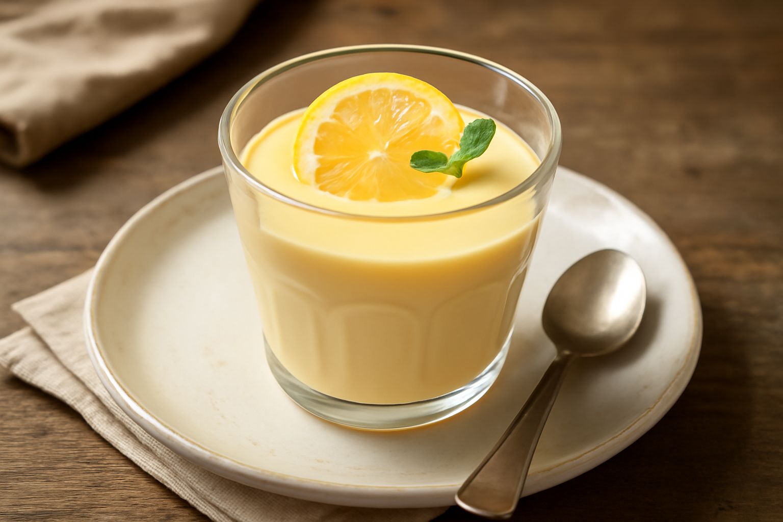 Panna cotta al limone