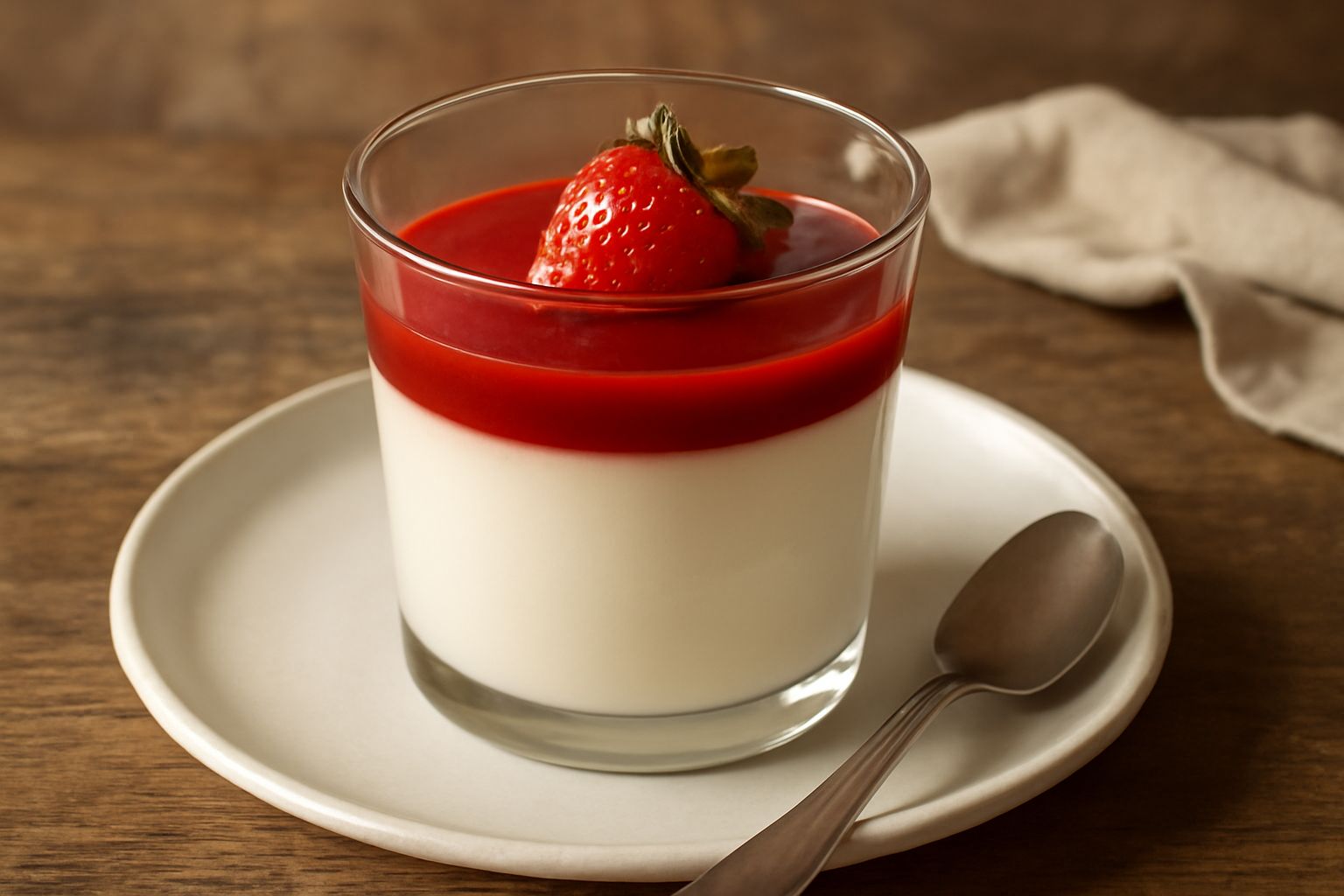 Panna cotta alla fragola