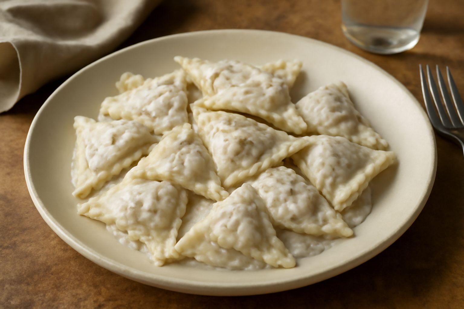Pansotti freddi in salsa di noci