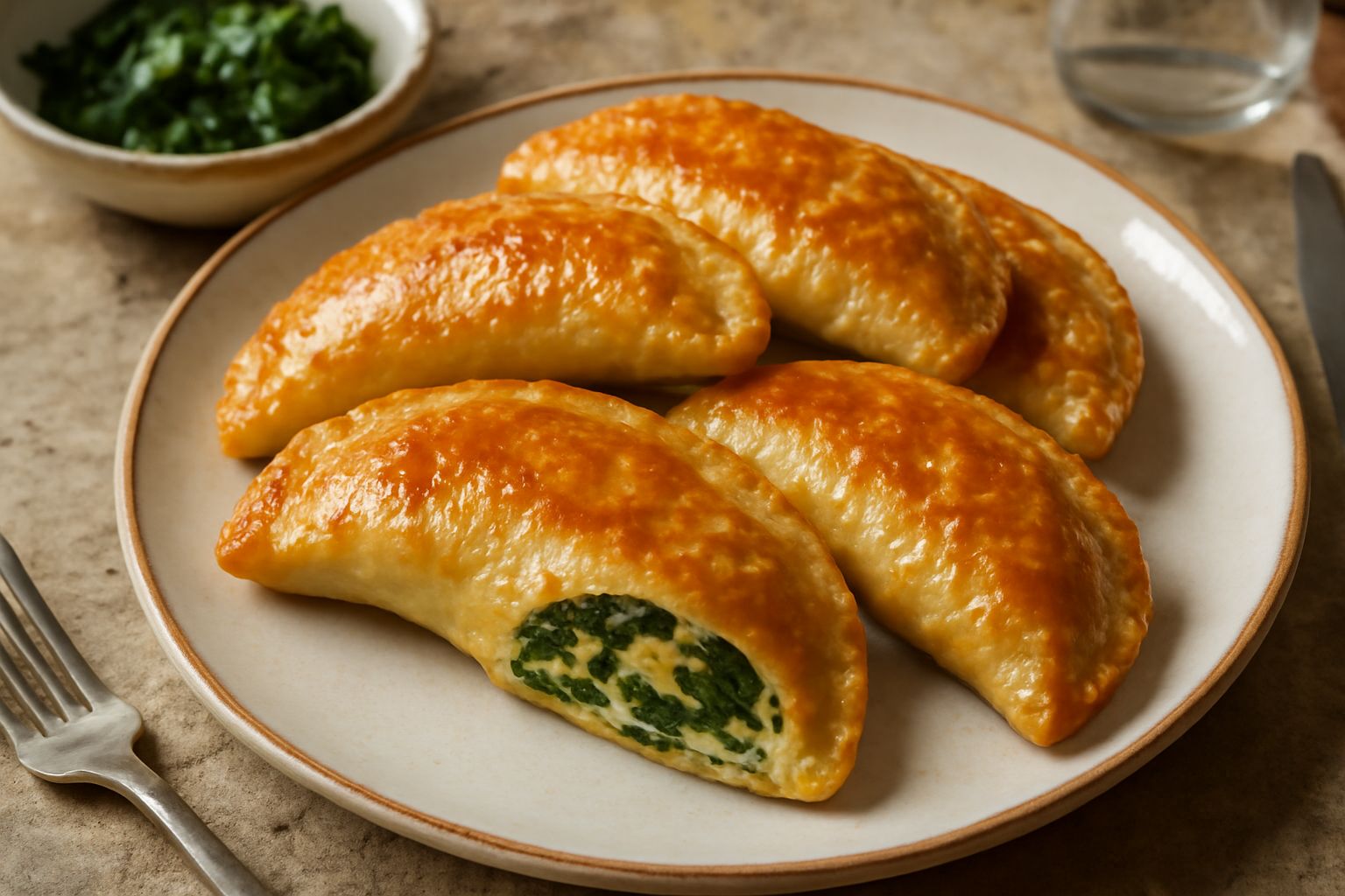 Panzerotti di spinaci