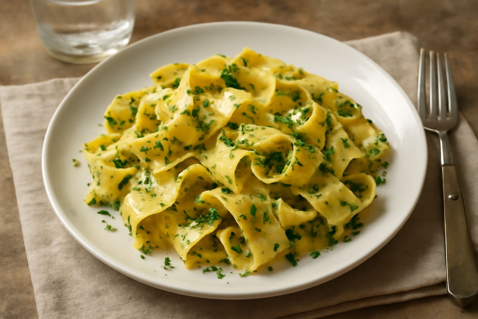 Pappardelle al prezzemolo