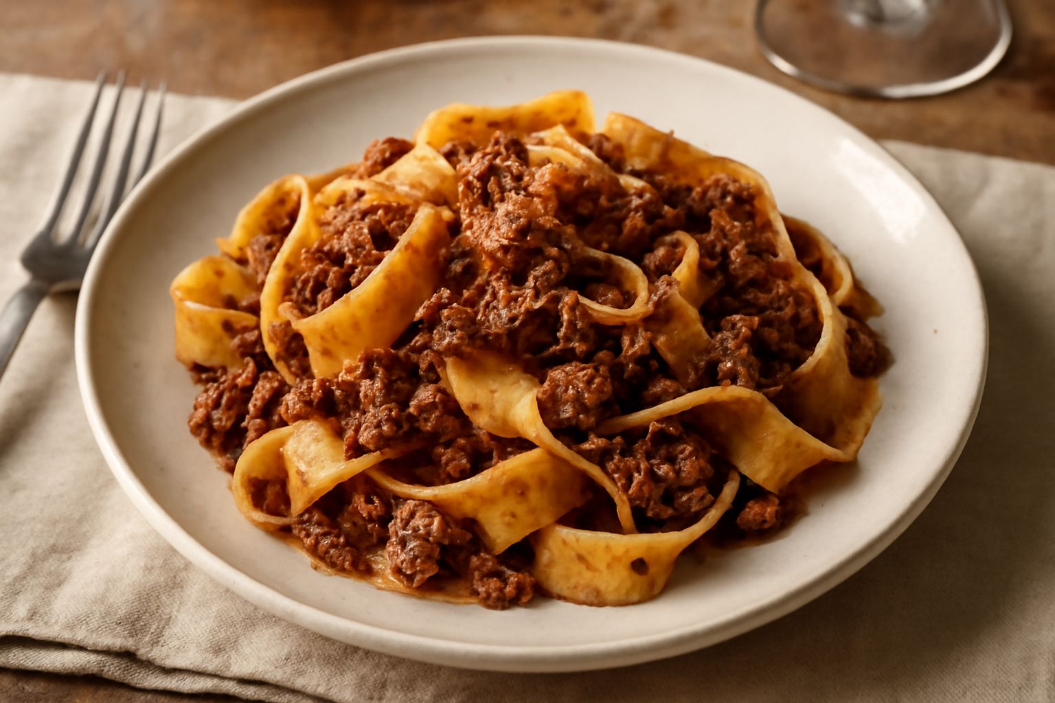 Pappardelle al ragù d'anatra