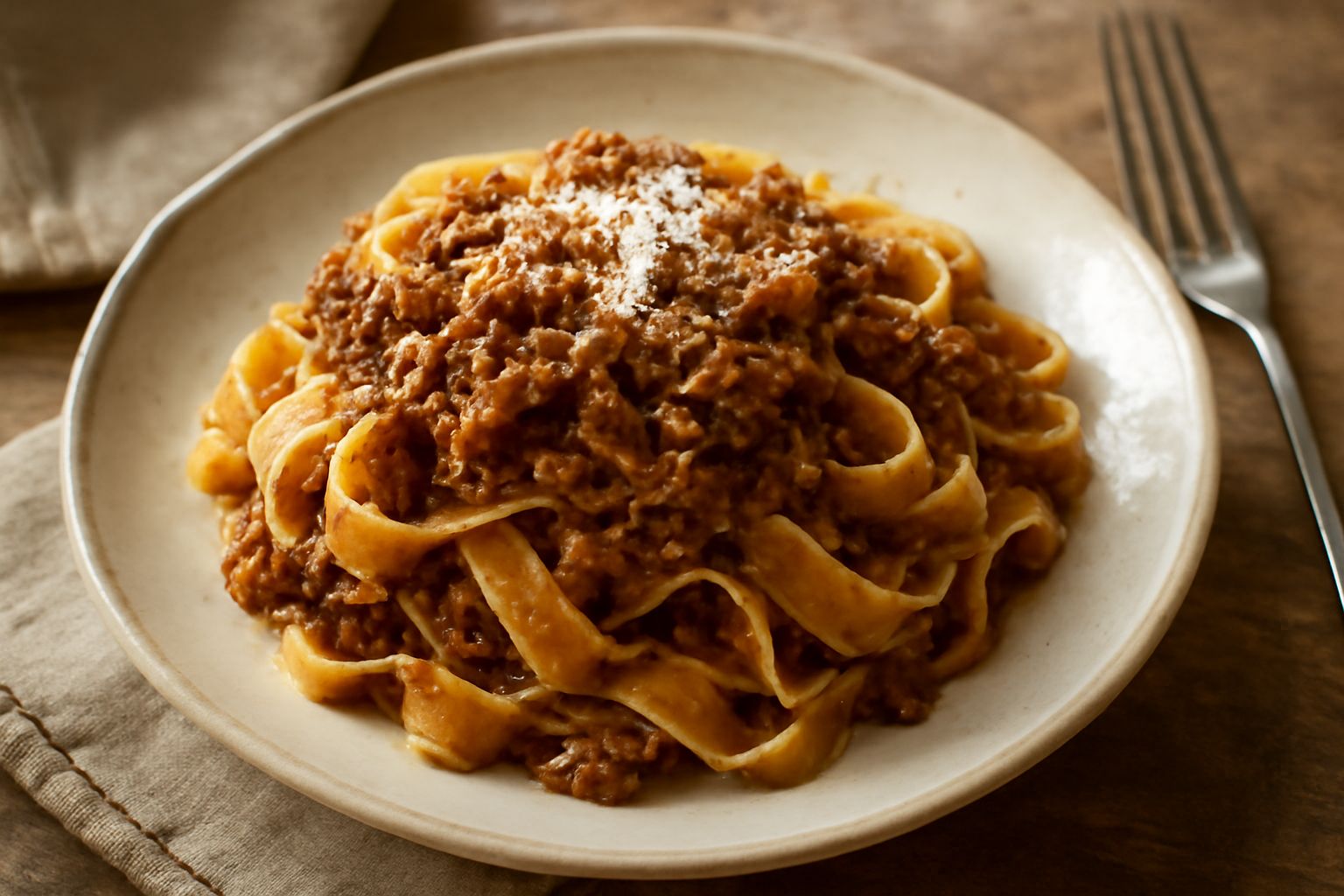 Pappardelle al ragù di conigli