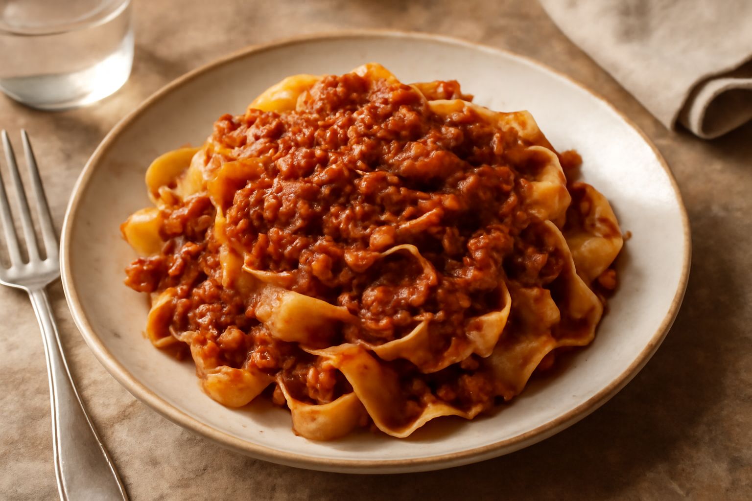 Pappardelle al ragù di coniglio