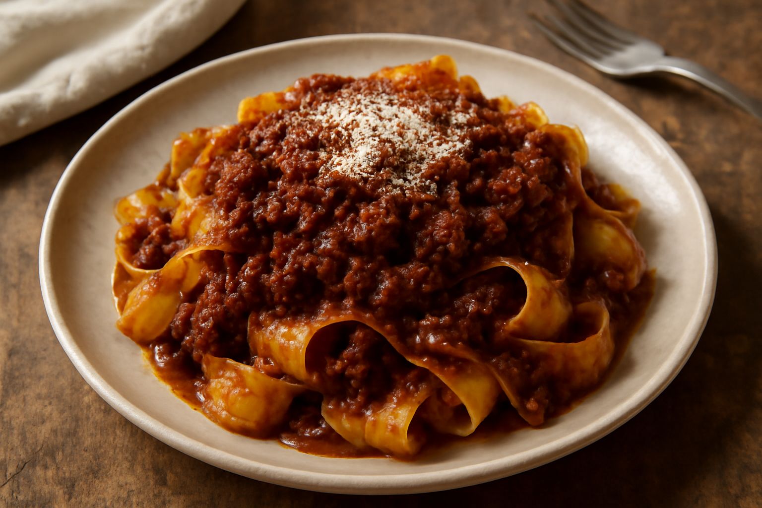 Pappardelle al ragù molisano