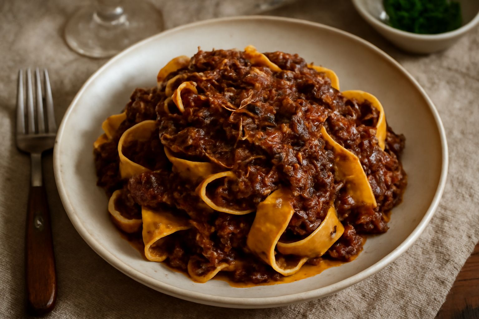 Pappardelle al sugo di anatra