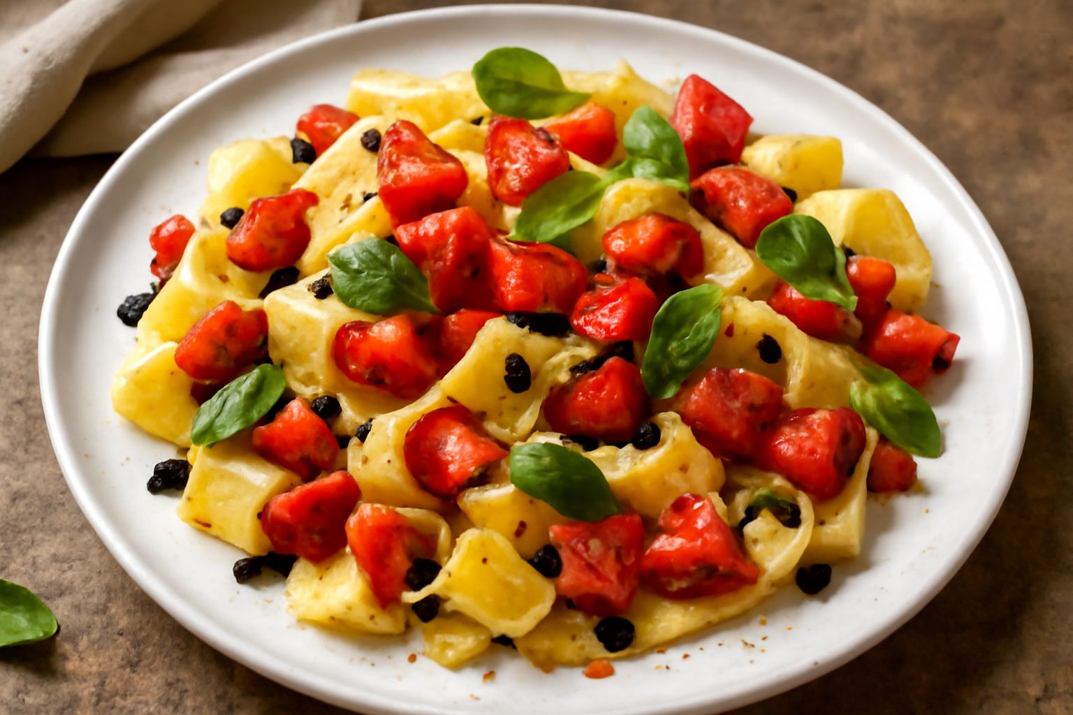 Pappardelle con le fragole