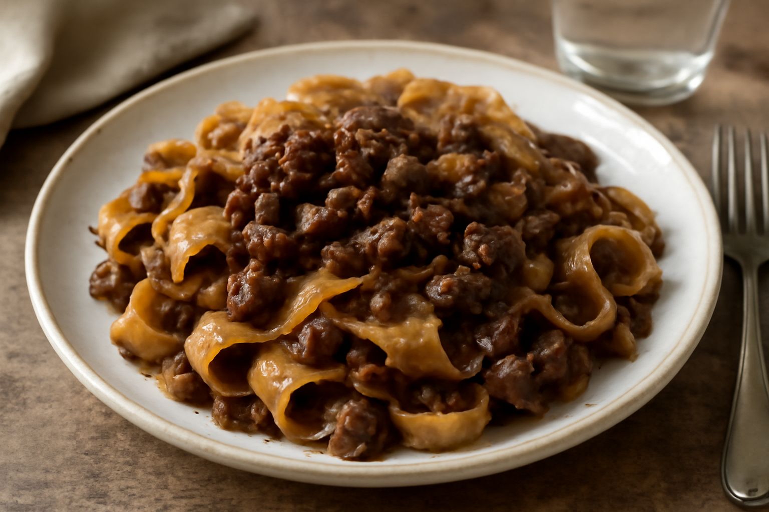 Pappardelle con le rigaglie
