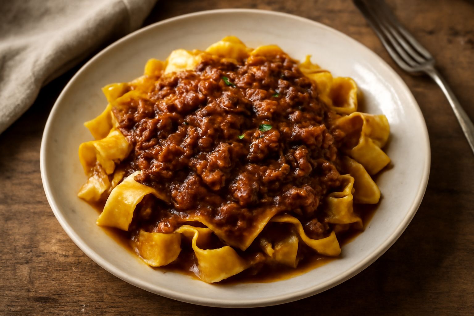 Pappardelle con sugo di coniglio