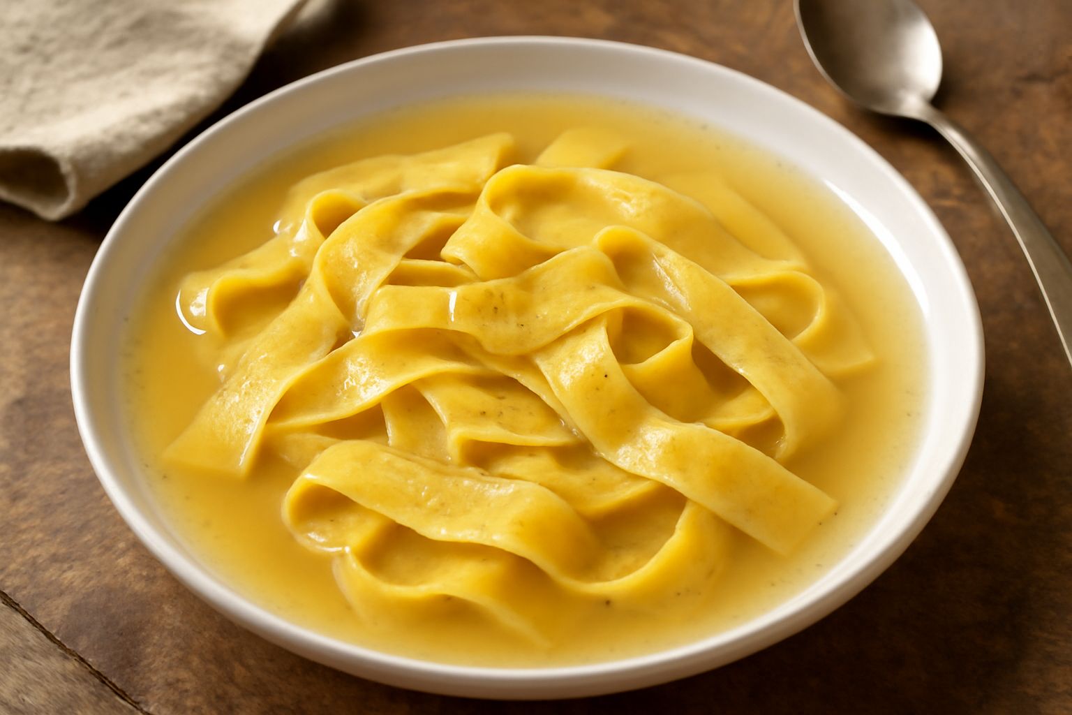 Pappardelle in brodo