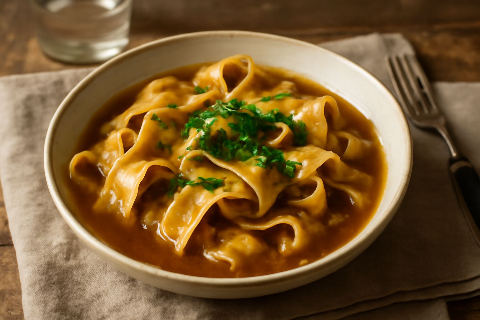 Pappardelle in umido