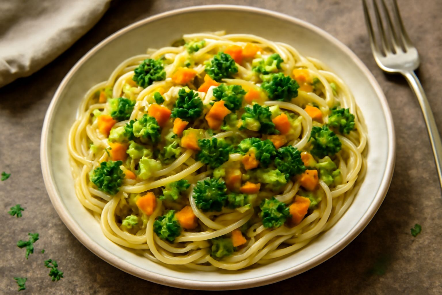 Pasta agli scarti di verdura