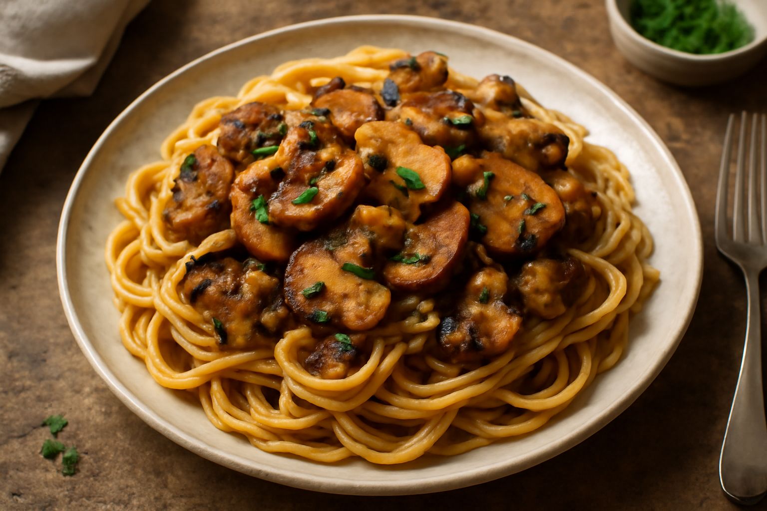 Pasta ai funghi di bosco