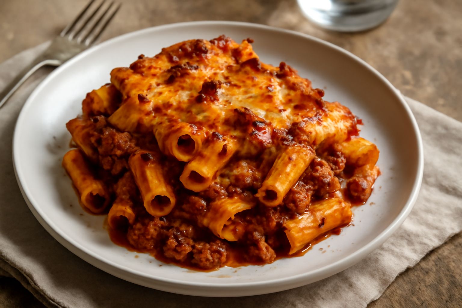 Pasta al forno con ragù